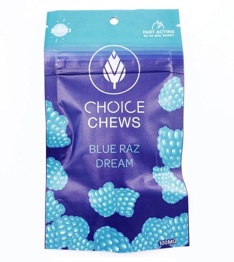 Choice Chews - 100mg - Blue Raz Dream