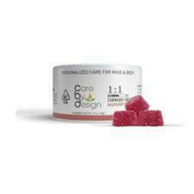 Care by Design - 1:1 Raspberry Gummies, Single Serving