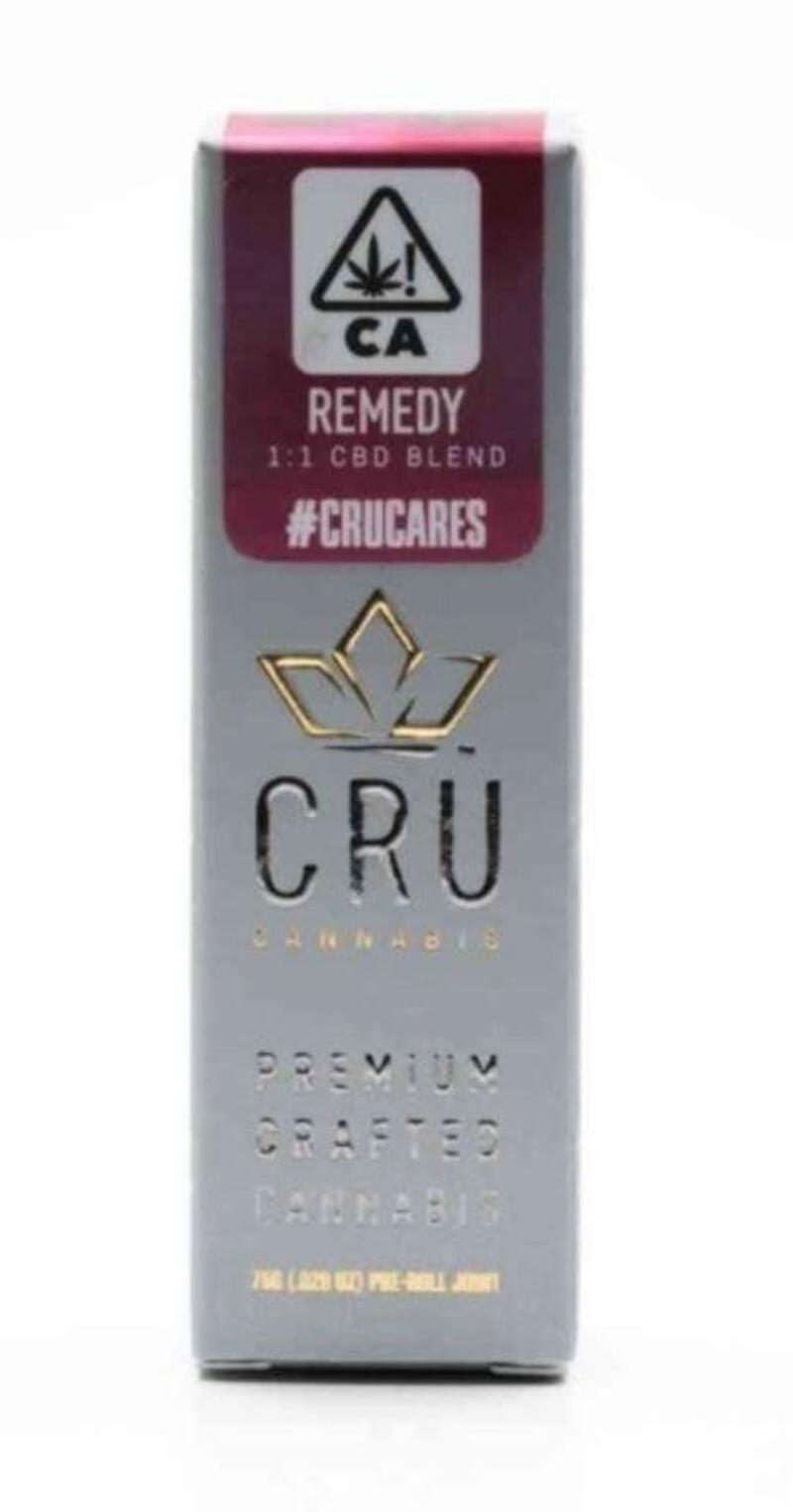 CRU - Remedy - 1:1 - CBD Flower Preroll (EX)