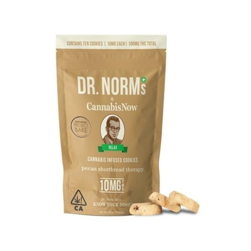 Dr. Norm's - Pecan Shortbread 10pk | Cookies - 100mg