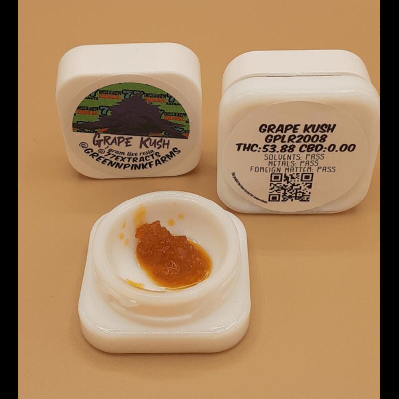 Grape Kush Live Resin by 77 Extracts