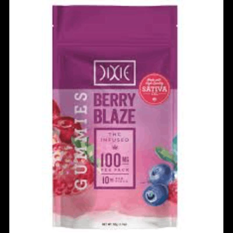 100MG THC Sativa Berry Blaze Gummy