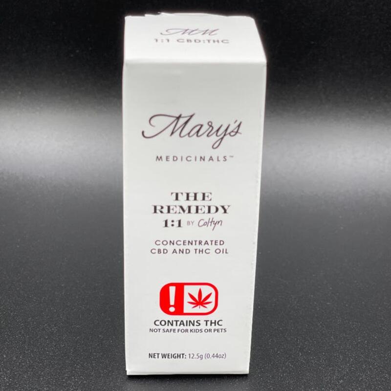 Mary's Medicinals The Remedy Tincture 1:1 CBD:THC 1000mg by Coltyn