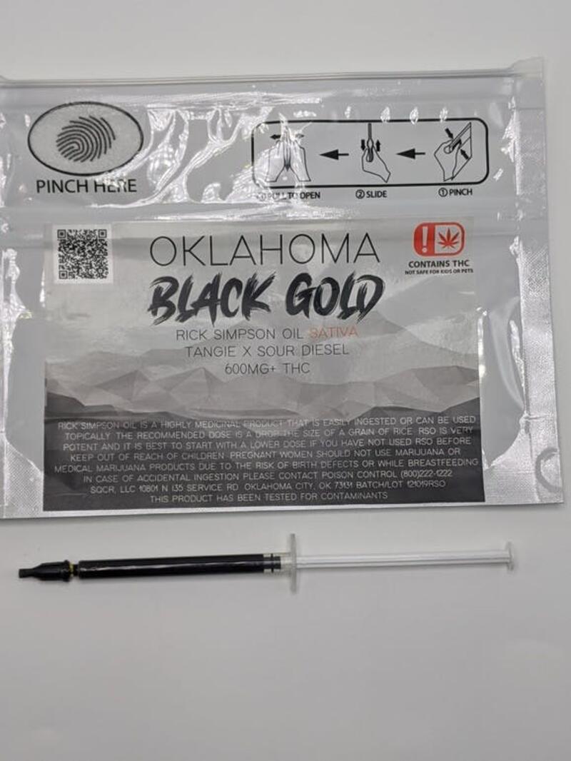 Oklahoma Black Gold - 1mL Sativa RSO