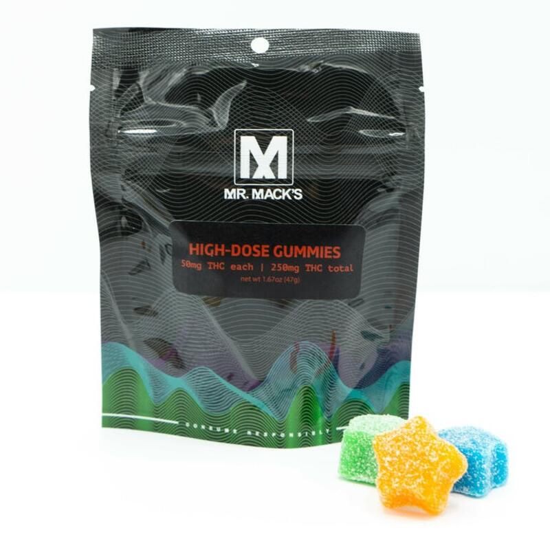 Mr. Mack's | HighDose Gummies - 250mg THC (5 Pack)