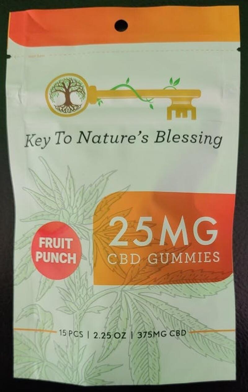 CBD Gummies 25mg Fruit Punch