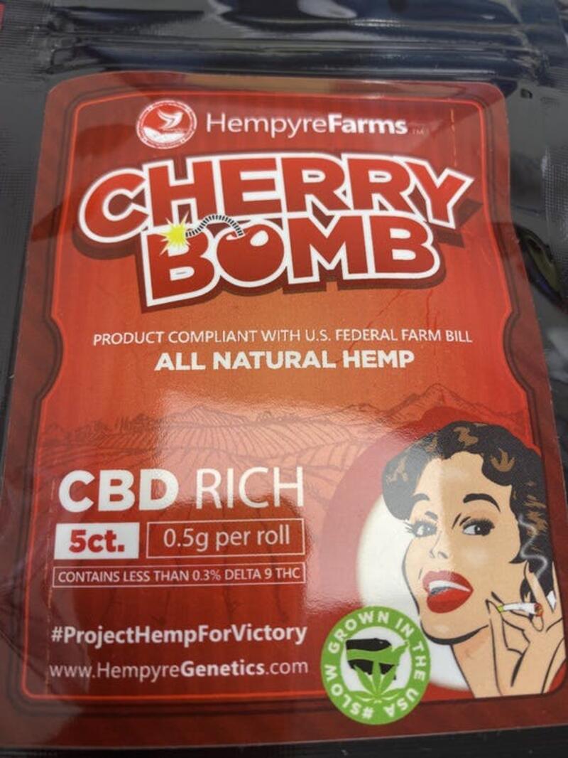 Cherry Bomb CBD 0.5g per roll, 5 ct