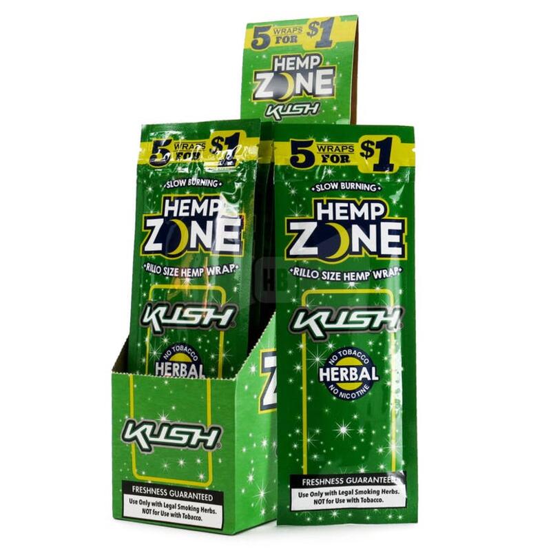 Hemp Zone Kush Wraps 5 for $1