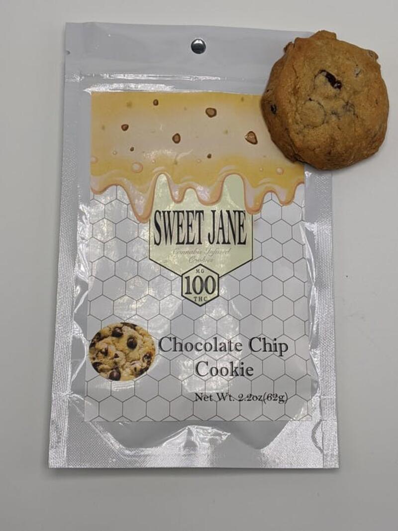 Sweet Jane Chocolate Chip Cookies - 100mg