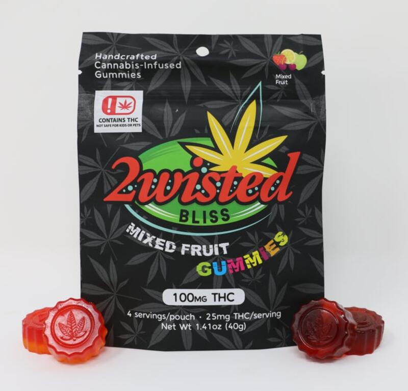 100mg Mixed Fruit Gummies