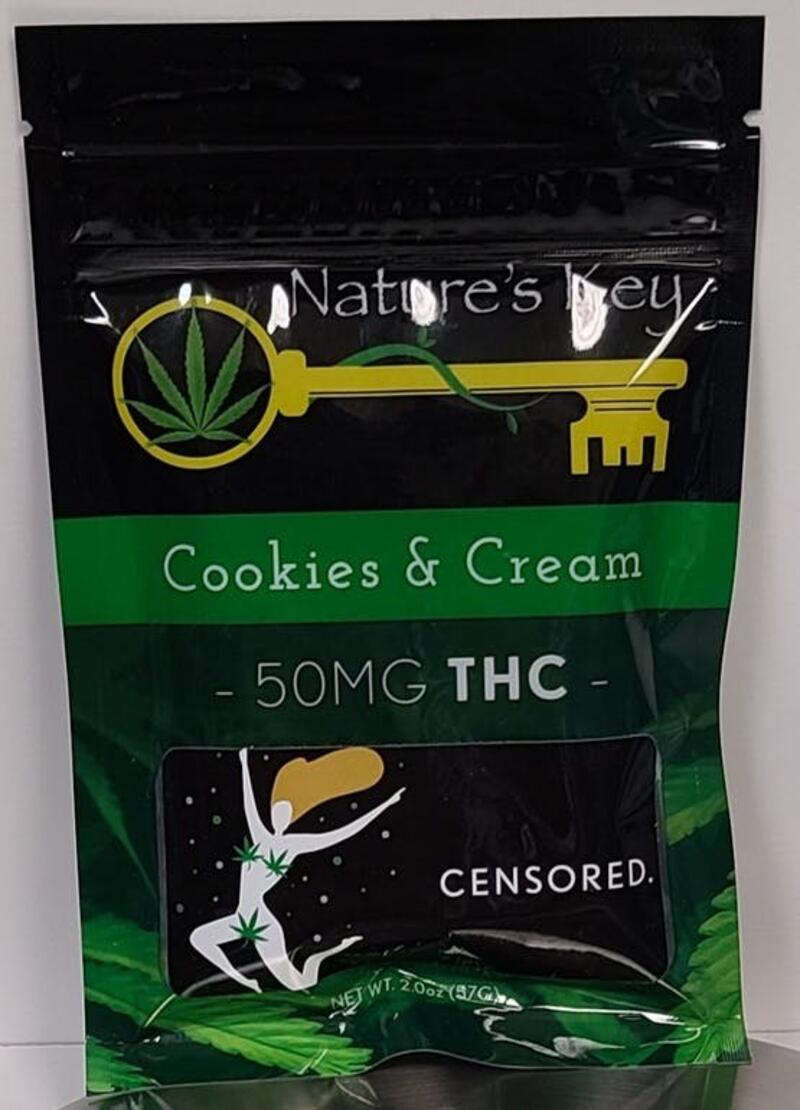 Nature's Key Cookies & Cream Bar 50 mg