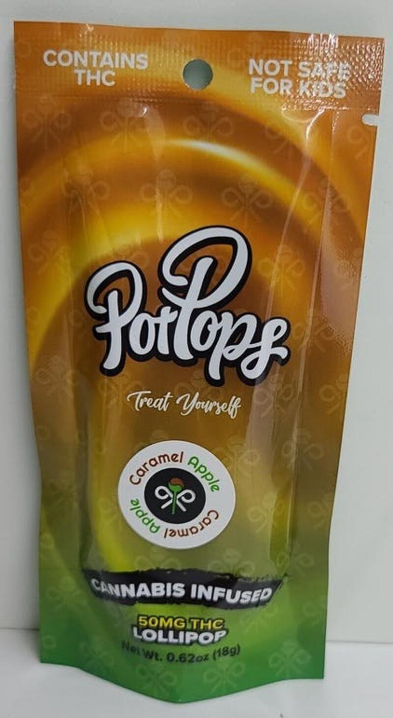 Pot Pops Caramel Apple 50mg 1pk
