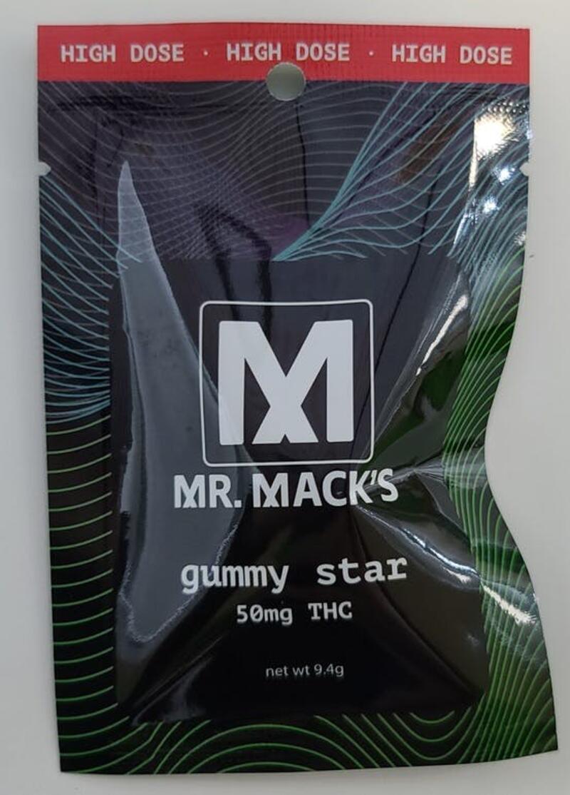 Mr. Macks Gummy Star 50mg 1pk