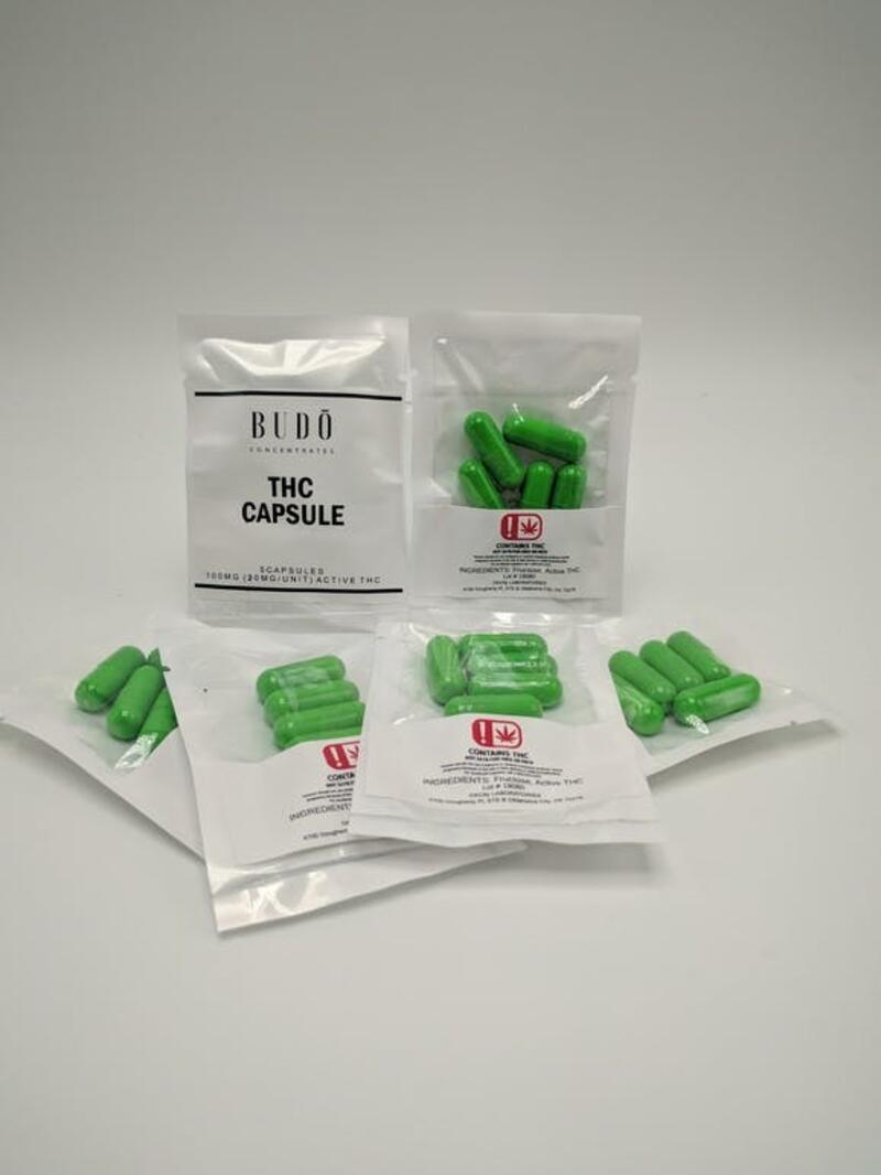 BUDO Capsules - THC 100mg