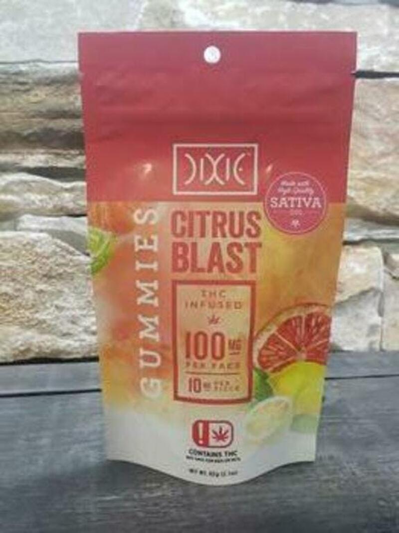 Dixie 100mg Gummies Sativa-Citrus Blast