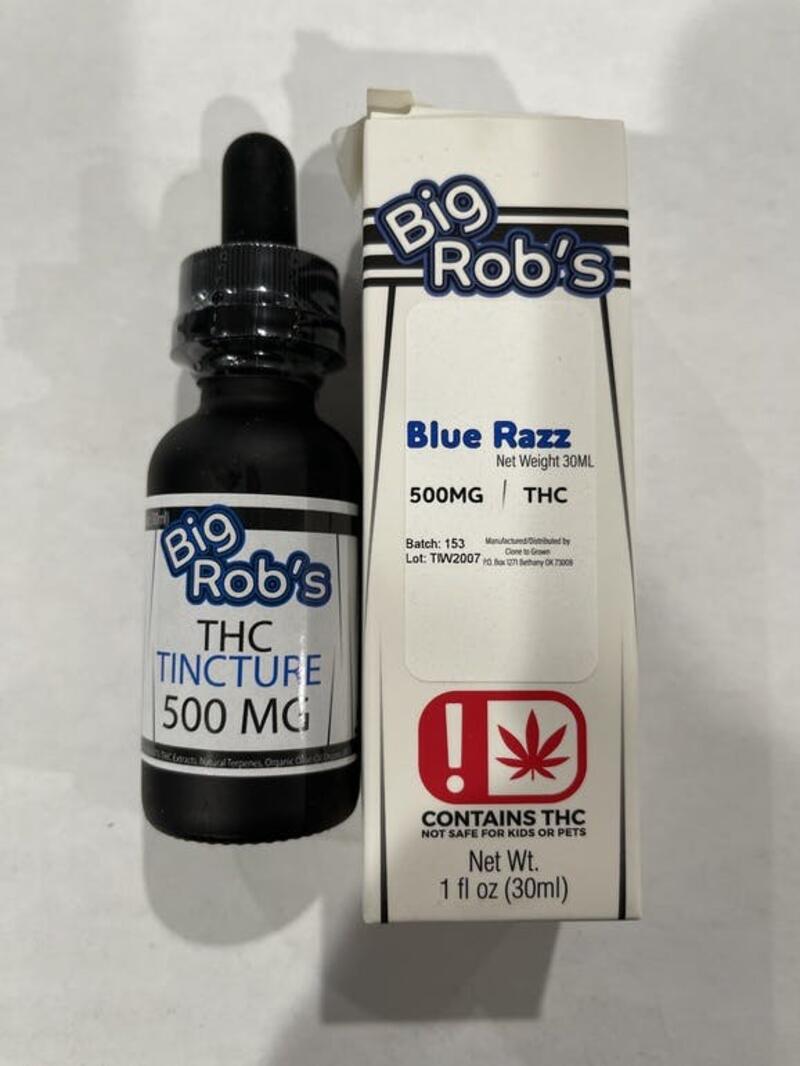 Big Rob's- Blue Raspberry tincture 500mg