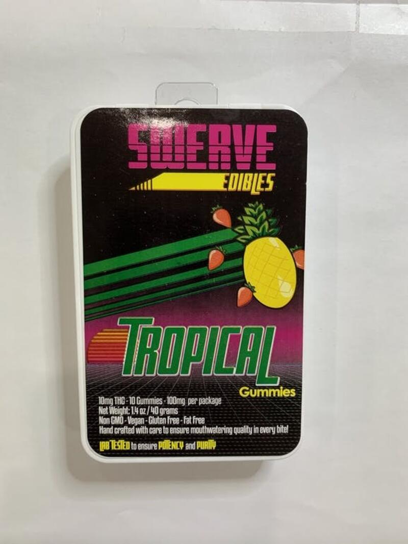 Swerve Edibles 100MG Gummies - Tropical