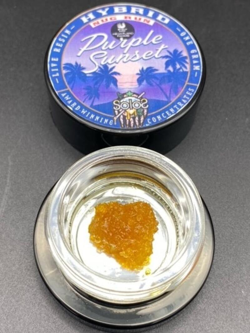 Solos - Purple Sunset Live Resin 1 g (OTD - Tax Included)