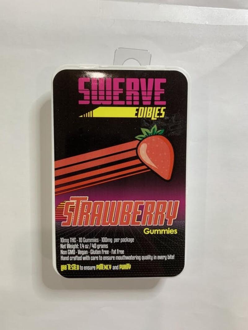 Swerve Edibles 100MG Gummies - Strawberry