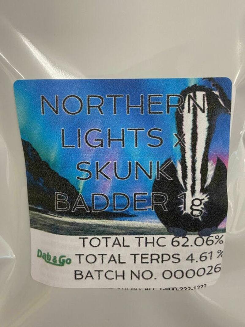 Dab & Go - Northern Lights x Skunk Budder (OTD - TAX INCLUDED)