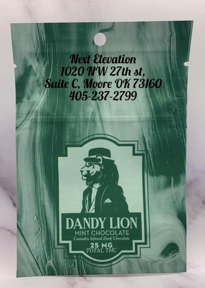 DANDY LION MINT DARK CHOCOLATE 25MG