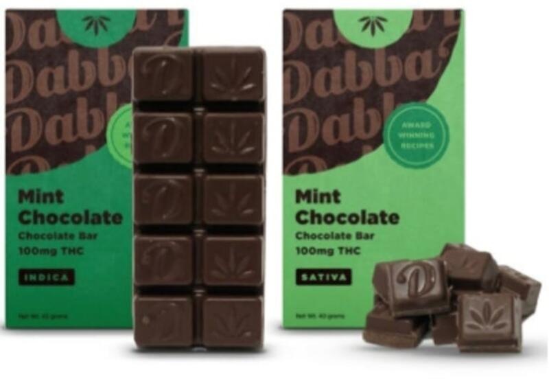 Dabba Mint Chocolate Bar - 100mg - Sativa