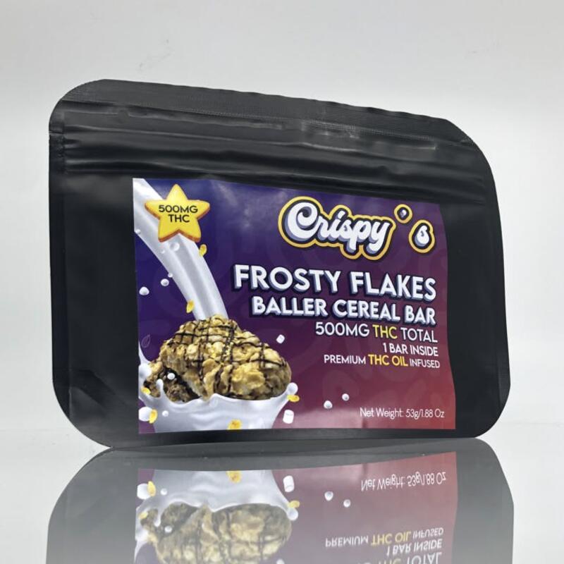 Crispy's | Frosty Flakes Baller Cereal Bar 500mg