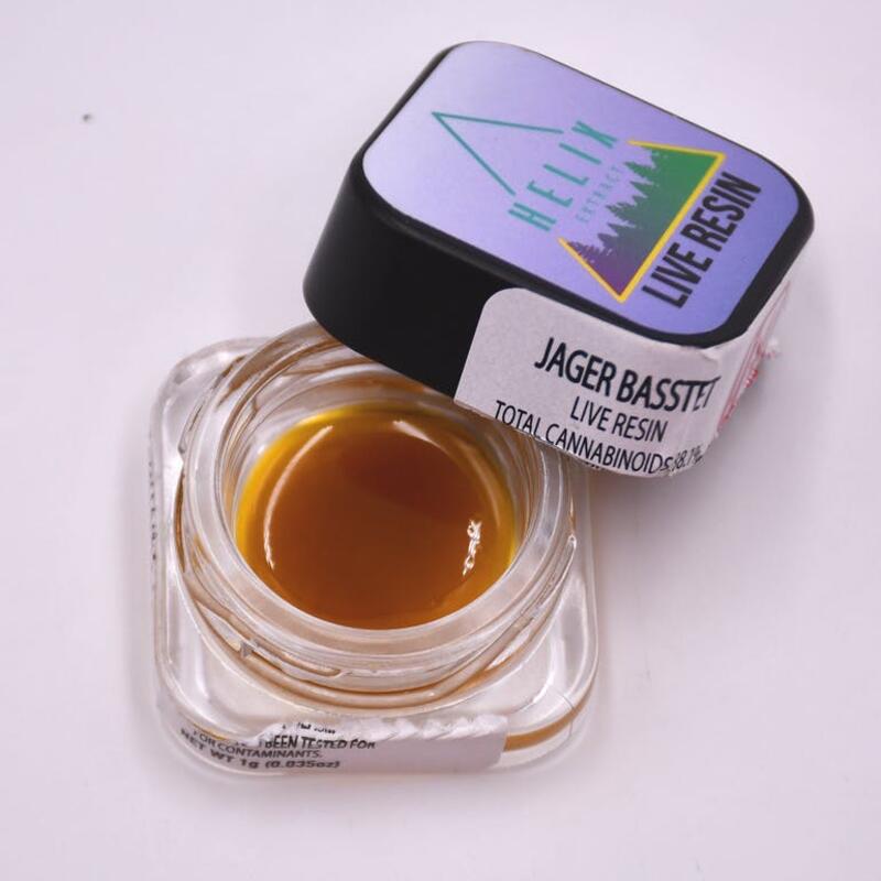 $17.99 1g Jaeger Basstet Live Resin Helix Extracts