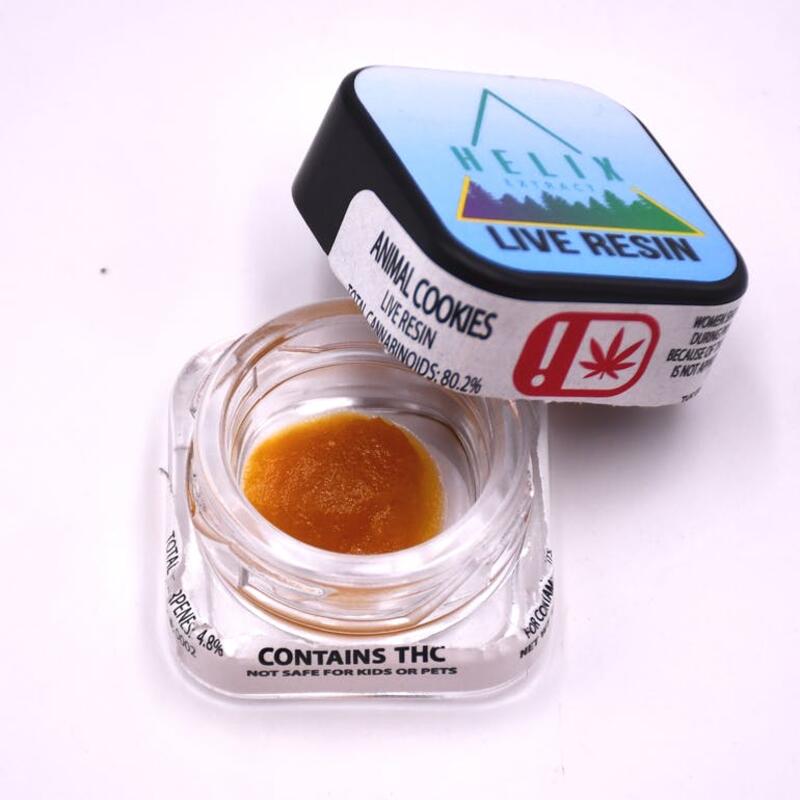 $17.99 1g Animal Cookies Live Resin Helix Extracts