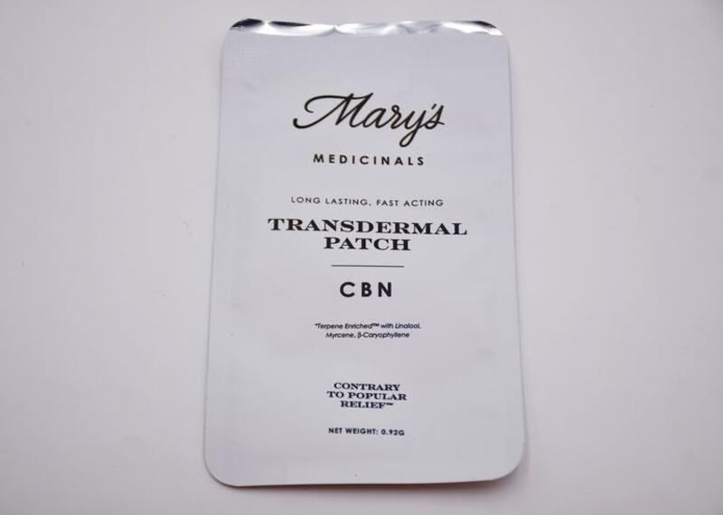 $11.99 20mg CBN Transdermal Patch Mary's Medicinals