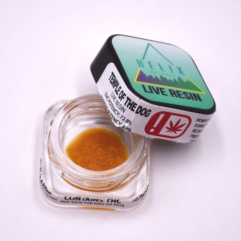 $17.99 1g Temple of the Dog Live Resin Helix Extracts