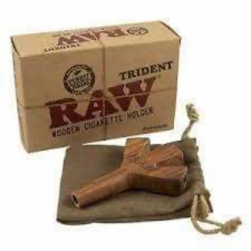 Raw King Size Wooden Trident Holder