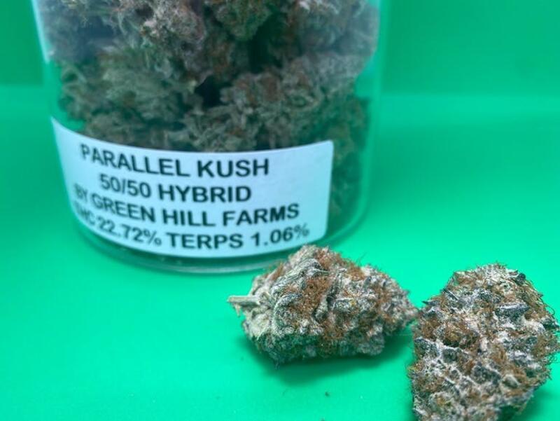 PARALLEL KUSH FLOWER HYBRID BY GREEN HILL FARMS TAX NOT INCL
