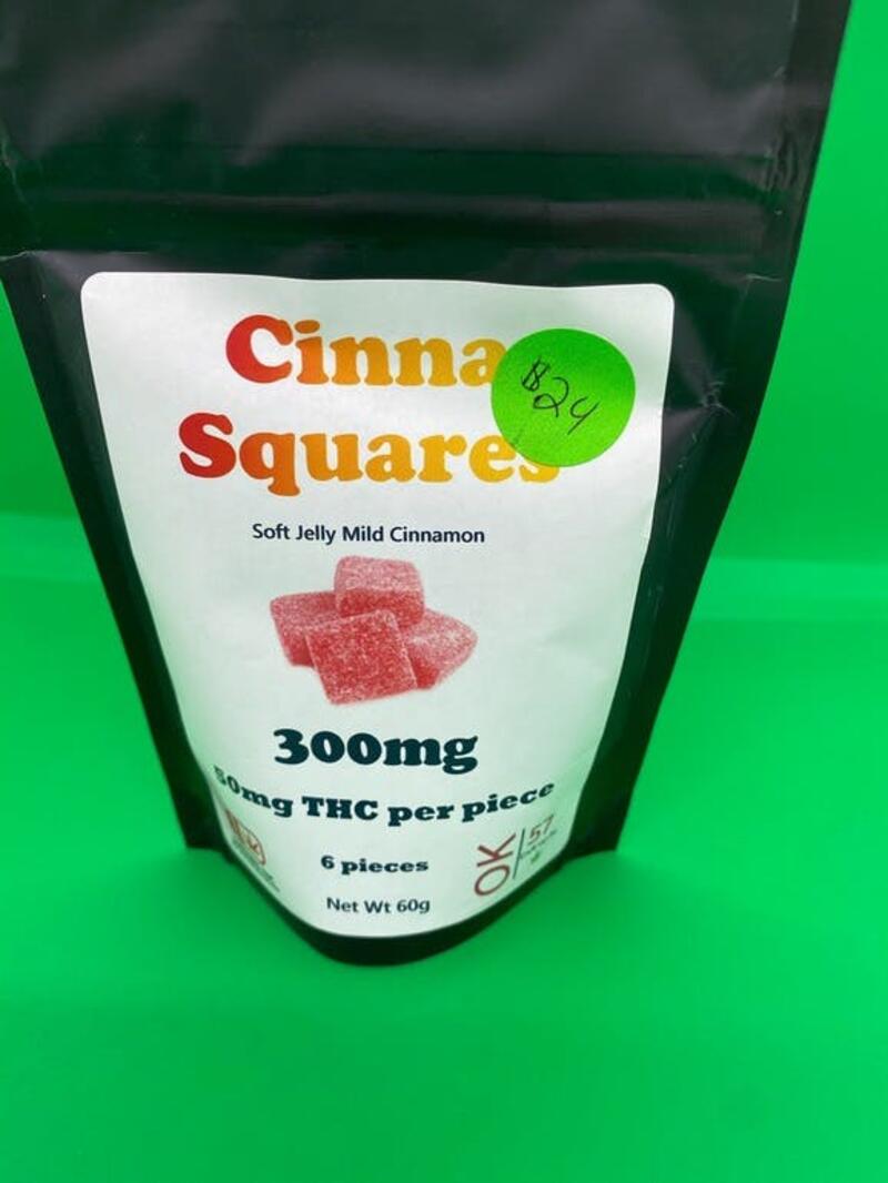 CINNAMON SQUARES 300mg BY OK57 EXTRACTS TAX NOT INCL