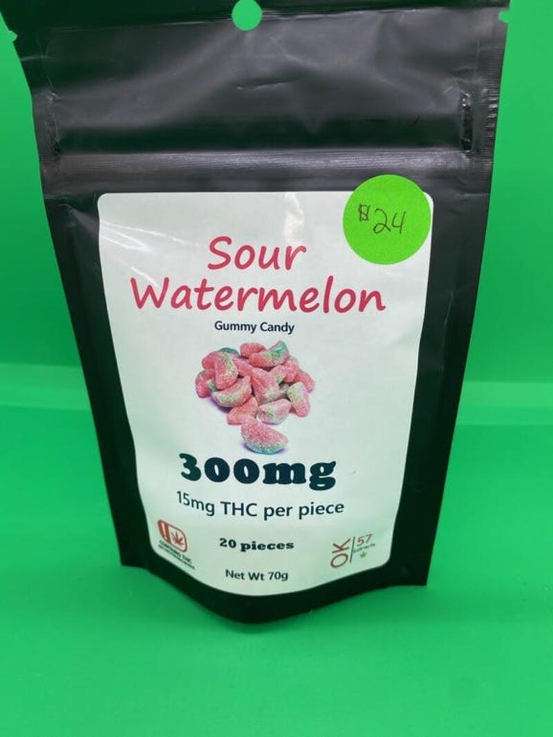 SOUR WATERMELONS 300mg BY OK57 SXTRACTS TAX NOT INCL