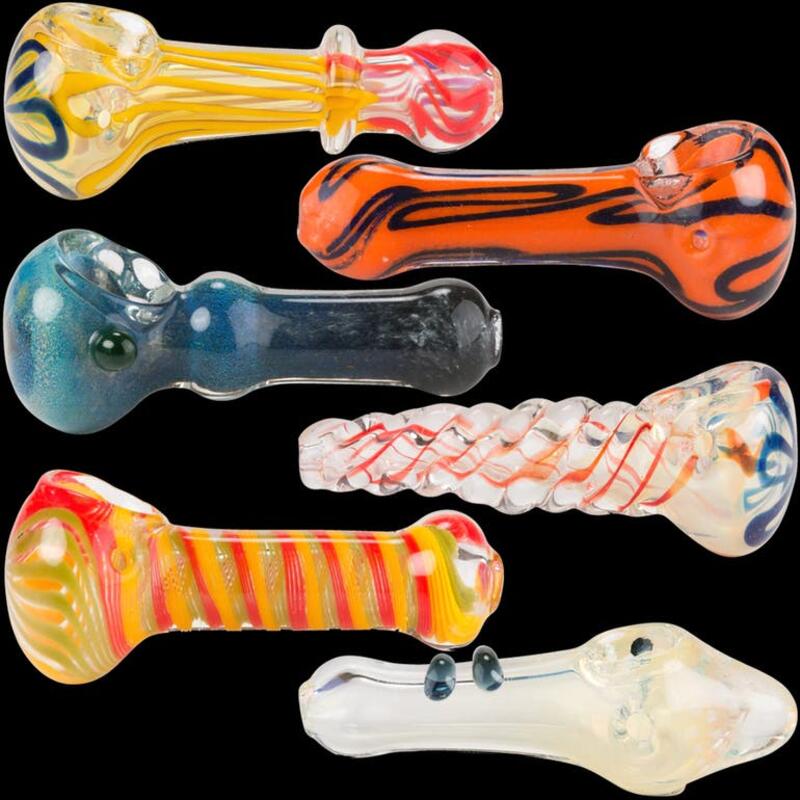 3.5" GLASS HAND PIPE | ASSORTED COLORS