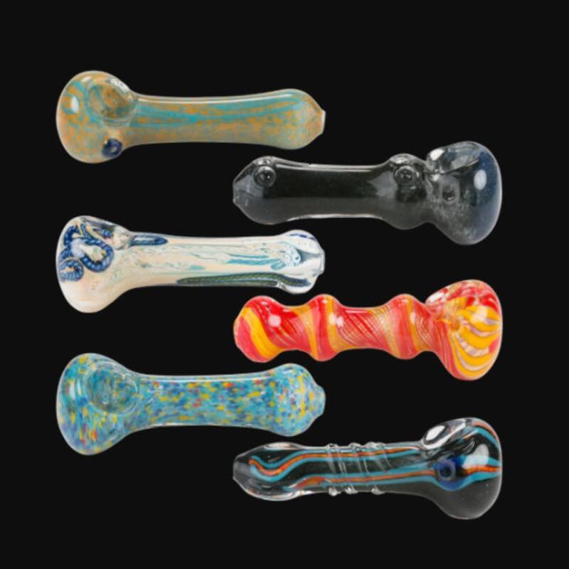 4.5" ASSORTED GLASS HAND PIPES