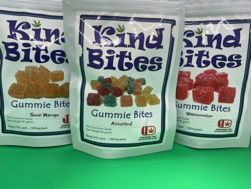 KIND BITES 150mg ASSORTED FLAVORS 10 PACK GUMMIES TAX NOT INCL