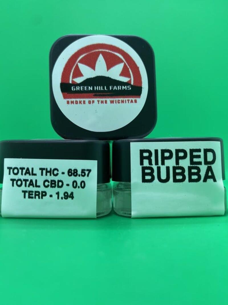 GREEN HILLS FARMS RIPPED BUBBA CRUMBLE 1g TAX NOT INCL