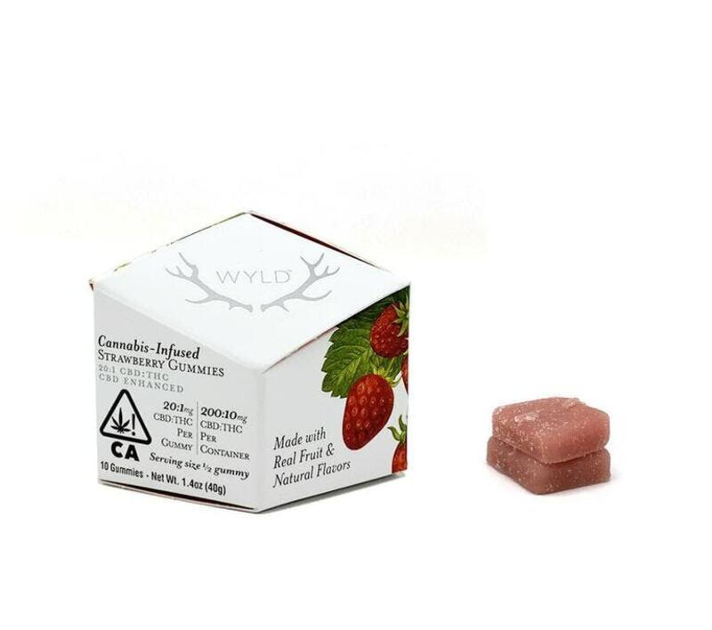 CBD Strawberry 20:1 Gummies 210mg - 10ct