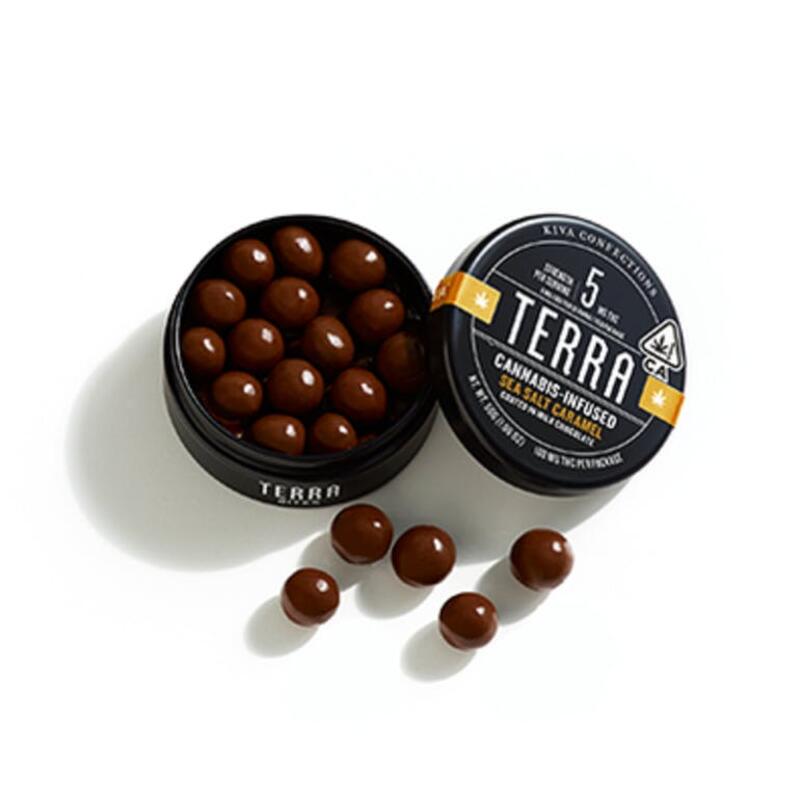 Kiva | Terra Sea Salt Caramel Bites 100MG