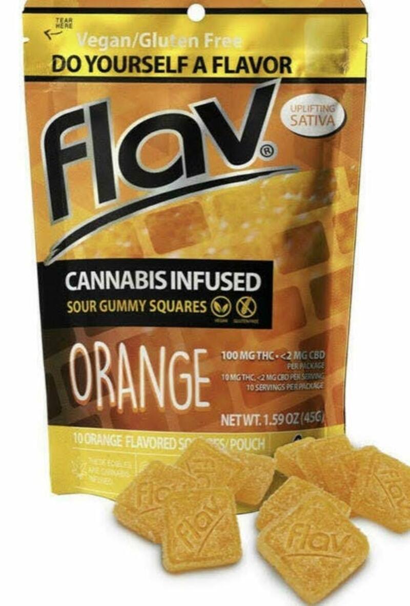 FlavRx - Flav Rx Orange Squares Gummies