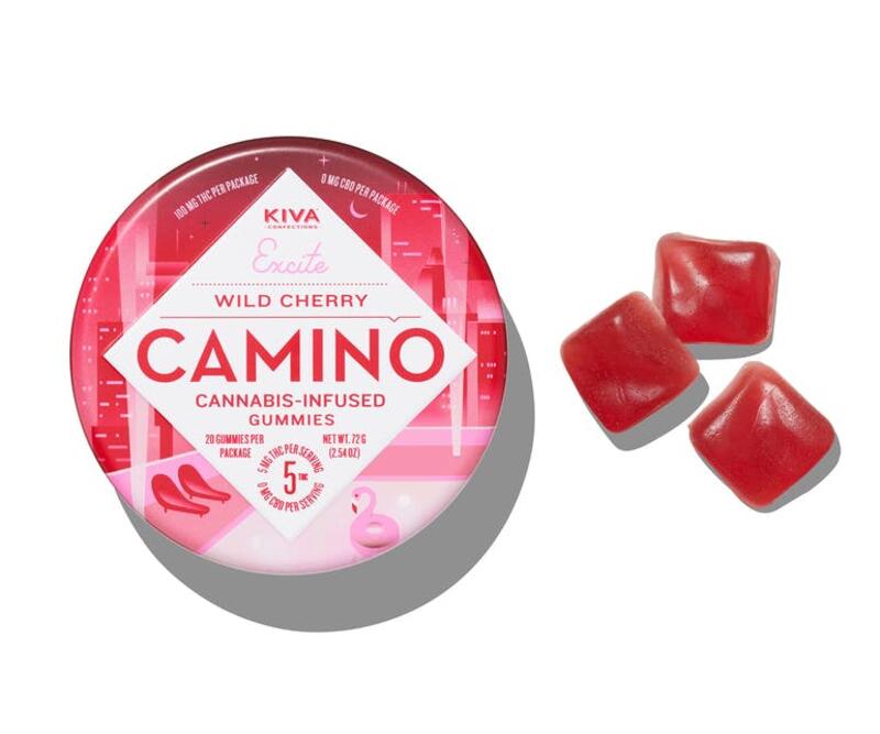 Kiva | Camino Wild Cherry Gummies 100MG THC