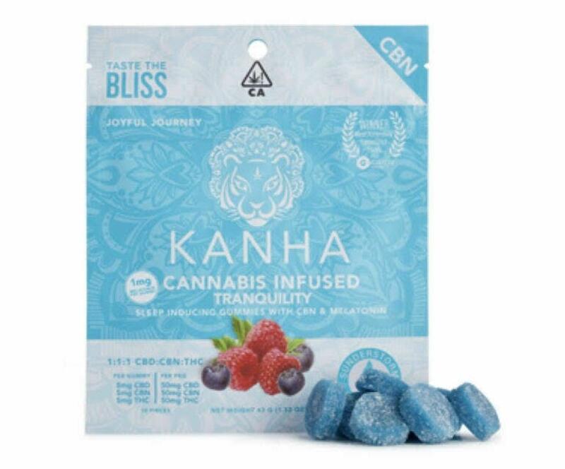 Kanha Gummies - Kanha CBN Tranquility 1:1:1 Gummies