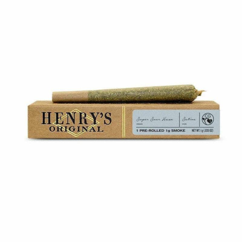 Henry's Original Super Sour Haze PreRoll 1g