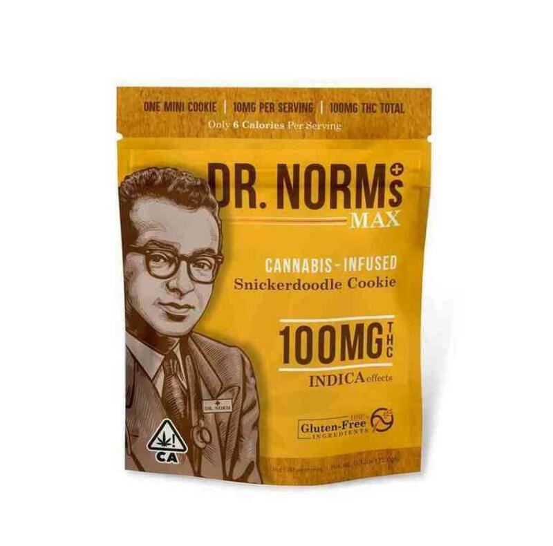 Dr. Norms - Dr Norms MAX Snickerdoodle Mini Cookie Gluten Free 100mg