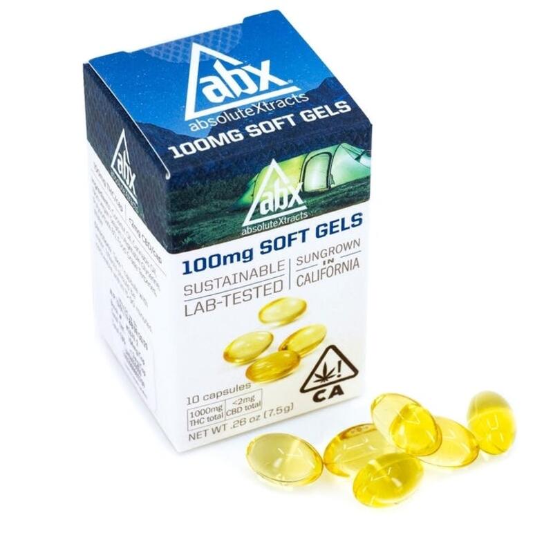 Absolute Xtracts | 100mg Soft Gels - 10 Capsules