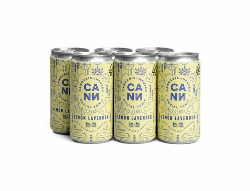 CANN Infused Social Tonic - Lemon Lavender 6 Pack