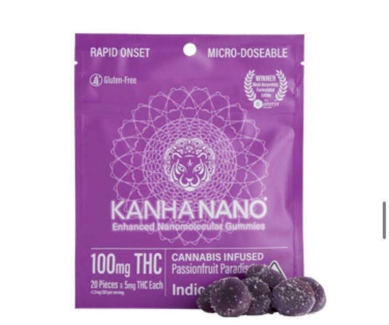 Kanha Gummies - Kanha Nano Passionfruit Paradise Gummies