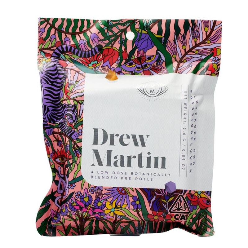 Drew Martin - Lavender Passionflower Pre Roll 4 Pack (2.6g)